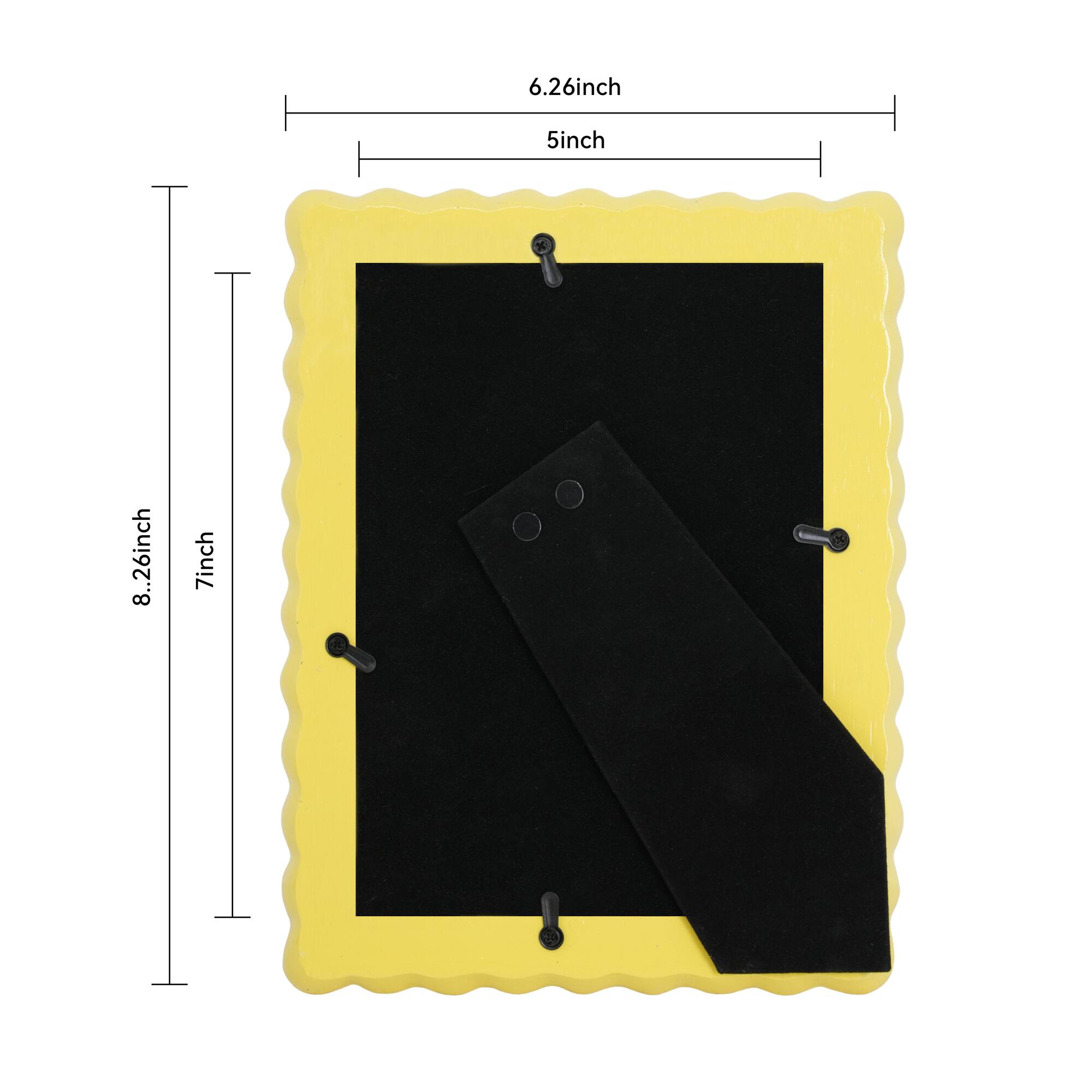 5" x 7" Yellow Ruffle Tabletop Frame, Treasured Finds by Ashland®